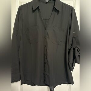 Women’s LS button up blouse